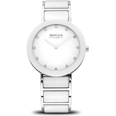 BERING Kvinnor Analogt Quarz Ceramic Collection armbandsur med Rostfritt stål/keramik Armband och Safirglas 11435-754 BERING Kvinnor Analogt Quarz Ceramic Collection armbandsur med Rostfritt stål/keramik Armband och Safirglas 11435-754