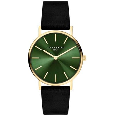LIEBESKIND Berlin dam armbandsur LT-0485-LQ rostfritt stål in IP guld på läderband LIEBESKIND Berlin dam armbandsur LT-0485-LQ rostfritt stål in IP guld på läderband