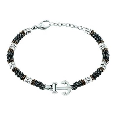 Sector Jewels SADQ41 armband i rostfritt stål för män, 21 cm, 21 centimeter, rostfritt stål, utan ädelstenar Sector Jewels SADQ41 armband i rostfritt stål för män, 21 cm, 21 centimeter, rostfritt stål, utan ädelstenar