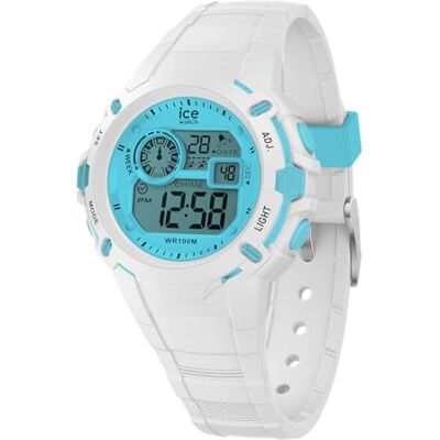 ICE-WATCH ICE digit explorer White blue Vit pojk klocka med silikonarmband 024003 (Small) ICE-WATCH ICE digit explorer White blue Vit pojk klocka med silikonarmband 024003 (Small)
