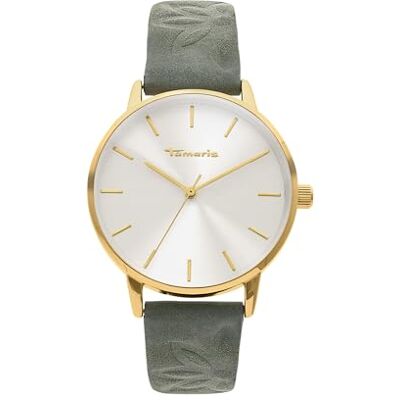 Tamaris Dam Klocka med Läderrem Rund enkel armbandsur för kvinnor 36 mm Klocka i silver, guld, roséguld, svart, blå, grön, lila, rosa med mera Tamaris Dam Klocka med Läderrem Rund enkel armbandsur för kvinnor 36 mm Klocka i silver, guld, roséguld, svart, blå, grön, lila, rosa med mera