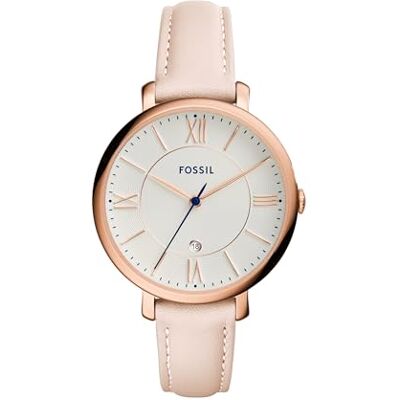 Fossil kvinnlig analog kvarts klocka med läderrem ES3988 Fossil kvinnlig analog kvarts klocka med läderrem ES3988