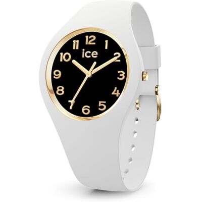 ICE-WATCH , Ice Glam White Black, Vit Damklocka Med Silikonarmband, 022586, Small + ICE-WATCH , Ice Glam White Black, Vit Damklocka Med Silikonarmband, 022586, Small +