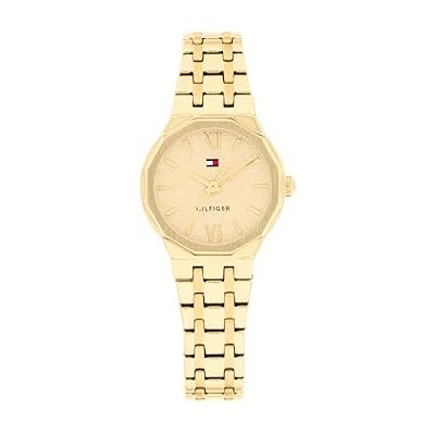 Tommy Hilfiger Three Hand Quartz Movement Watch guldfärgad med guldfärgat rostfritt stålarmband 1782886 Tommy Hilfiger Three Hand Quartz Movement Watch guldfärgad med guldfärgat rostfritt stålarmband 1782886