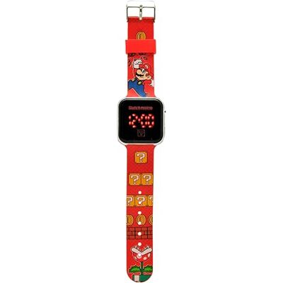 Kids Licensing Barn Euroswan Super Mario LED-klocka GSM4107, Flerfärgad, Super Mario Bros Kids Licensing Barn Euroswan Super Mario LED-klocka GSM4107, Flerfärgad, Super Mario Bros