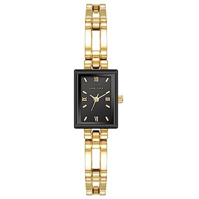 Anne Klein armbandsur för kvinnor, Guld/svart Anne Klein armbandsur för kvinnor, Guld/svart
