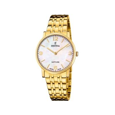 Festina SWISS MADE RELOGIO, beige, armband, Beige, armband Festina SWISS MADE RELOGIO, beige, armband, Beige, armband