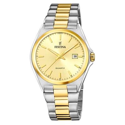 Festina Herr analog kvartsklocka med rostfritt stål armband F20554/3 Festina Herr analog kvartsklocka med rostfritt stål armband F20554/3