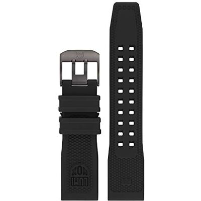 Luminox – äkta klockarmband – rembyte 19 mm, 20 mm, 22 mm, 23 mm, 24 mm – klockarmband för män i gummi, nylon och kanvas – flera varianter och färger, Svart, For Series: 3500 3510 3580, För Luminox – äkta klockarmband – rembyte 19 mm, 20 mm, 22 mm, 23 mm, 24 mm – klockarmband för män i gummi, nylon och kanvas – flera varianter och färger, Svart, For Series: 3500 3510 3580, För