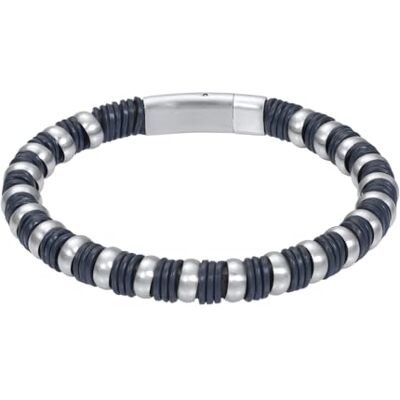 iXXXi Men Lederarmband Logan mattes Silber 20cm iXXXi Men Lederarmband Logan mattes Silber 20cm
