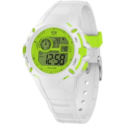 ICE-WATCH ICE digit explorer White lime Vit pojk klocka med silikonarmband 024004 (Small) ICE-WATCH ICE digit explorer White lime Vit pojk klocka med silikonarmband 024004 (Small)