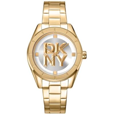 DKNY kvartsur Chambers midi kvarts 5 ATM, Guld, Einheitsgröße, Modern DKNY kvartsur Chambers midi kvarts 5 ATM, Guld, Einheitsgröße, Modern