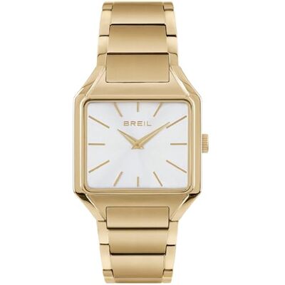 Breil Klocka kollektion B rörelse bara tid – 2 h kvarts e délegant-stängning med knappar för kvinna, Guld, ONE SIZE, Armband Breil Klocka kollektion B rörelse bara tid – 2 h kvarts e délegant-stängning med knappar för kvinna, Guld, ONE SIZE, Armband
