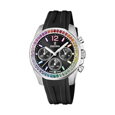Festina FESTIN Analog F20610/3, Svart, rem Festina FESTIN Analog F20610/3, Svart, rem