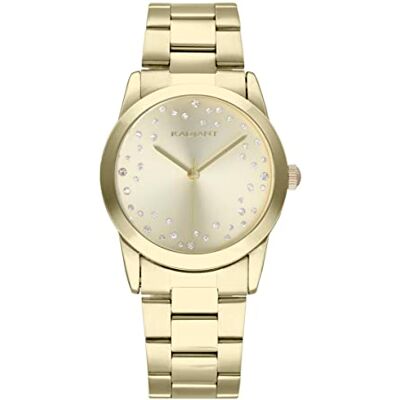 Radiant Fiji Collection Analog och automatisk armbandsur för kvinnor Armbandsur med guld urtavla och rostfritt stål rem storlek 36 mm. 3ATM., Beige, armband Radiant Fiji Collection Analog och automatisk armbandsur för kvinnor Armbandsur med guld urtavla och rostfritt stål rem storlek 36 mm. 3ATM., Beige, armband