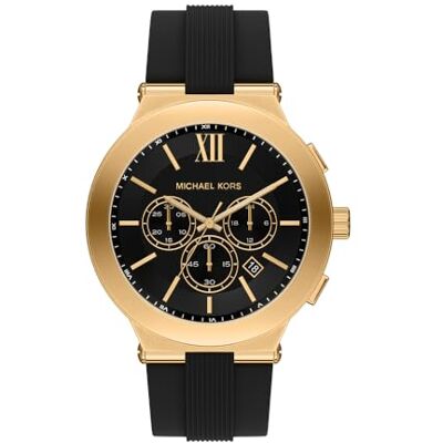 Michael Kors Billie herr 46 mm guldton klocka i rostfritt stål, MK9253 Michael Kors Billie herr 46 mm guldton klocka i rostfritt stål, MK9253