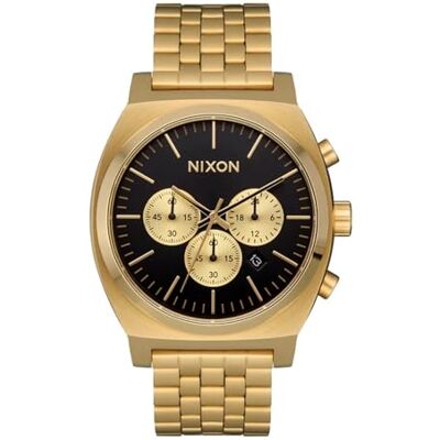 Nixon Analog klocka för män med rostfritt stål armband A972-533-00, Guld Nixon Analog klocka för män med rostfritt stål armband A972-533-00, Guld