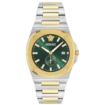 Versace Herr analog schweizisk kvartsklocka med rostfritt stål VE0V00425 Versace Herr analog schweizisk kvartsklocka med rostfritt stål VE0V00425
