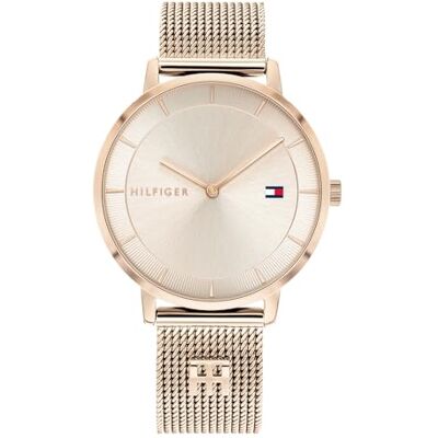 Tommy Hilfiger Damer analog kvartsklocka te med nät rostfritt stål armband Tommy Hilfiger Damer analog kvartsklocka te med nät rostfritt stål armband