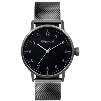 Gigandet Damer analog japanskt kvartsurverk klocka med rostfritt stål armband VNAG27/007, svart Gigandet Damer analog japanskt kvartsurverk klocka med rostfritt stål armband VNAG27/007, svart