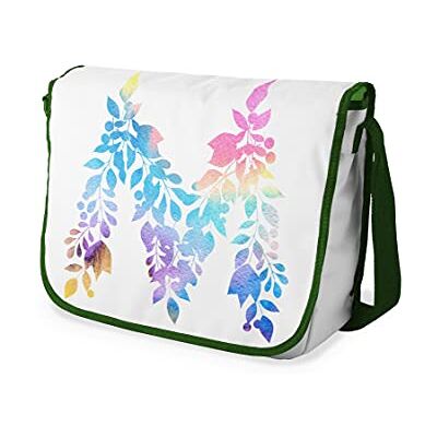 Bonamaison Digitalt tryckta budbärarväskor med khaki armband för studenter, skolväskor för flickor och pojkar, axelväskor, tillbaka till skolan, storlek: 29 x 36 cm, Flerfärgad, Messengerväskor för Bonamaison Digitalt tryckta budbärarväskor med khaki armband för studenter, skolväskor för flickor och pojkar, axelväskor, tillbaka till skolan, storlek: 29 x 36 cm, Flerfärgad, Messengerväskor för