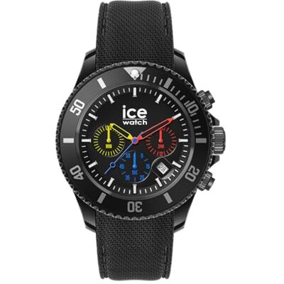 ICE-WATCH ICE chrono Trilogy Svart herrklocka med plastarmband 021600 (Medium) ICE-WATCH ICE chrono Trilogy Svart herrklocka med plastarmband 021600 (Medium)