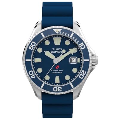 Timex Analog automatiskt armbandsur för män, djupvatten Meridian Timex Analog automatiskt armbandsur för män, djupvatten Meridian