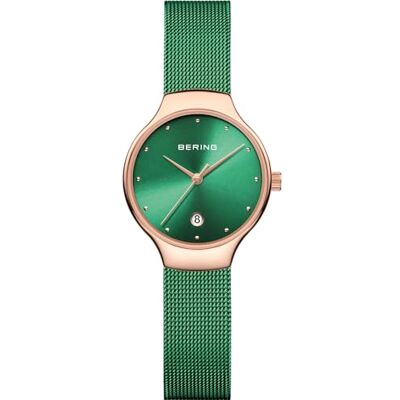 BERING Kvinnor Analogt Quarz Classic Collection armbandsur med Rostfritt stål Armband och Safirglas BERING Kvinnor Analogt Quarz Classic Collection armbandsur med Rostfritt stål Armband och Safirglas