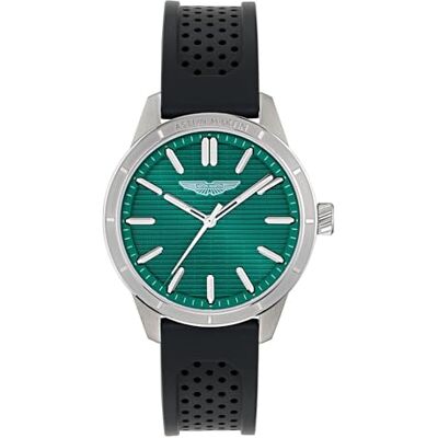 Aston Martin herrklocka armbandsur analog kvarts AML ICON MTIH1, svart Aston Martin herrklocka armbandsur analog kvarts AML ICON MTIH1, svart