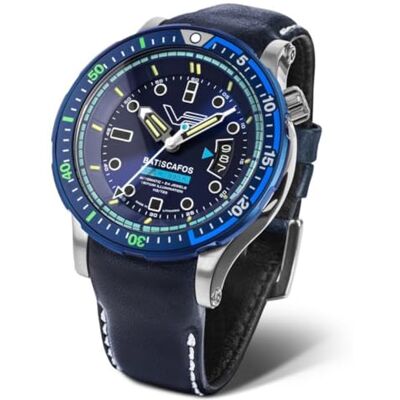 Vostok Europe Vostok Chistopol automatisk klocka batiscafos NH35-511E768, 316L rostfritt stål, blå, 300 m, vattentät, 49,7 mm Vostok Europe Vostok Chistopol automatisk klocka batiscafos NH35-511E768, 316L rostfritt stål, blå, 300 m, vattentät, 49,7 mm