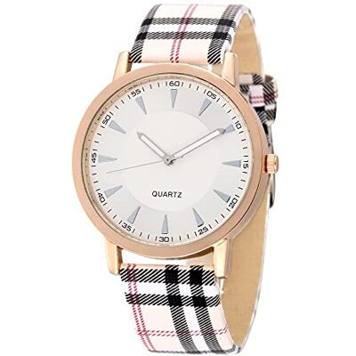 Basfur Dress Watch Fe-klocka-006-01, Guldspets/vit urtavla, Modern Basfur Dress Watch Fe-klocka-006-01, Guldspets/vit urtavla, Modern