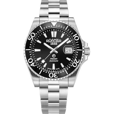 Roamer män analog klocka med rostfritt stål rem 986983 41 85 20, Svart Roamer män analog klocka med rostfritt stål rem 986983 41 85 20, Svart