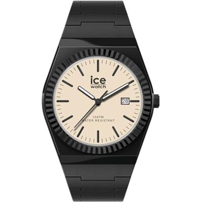 ICE-WATCH , Ice Power Pw1 Black Beige, Svart Herrklocka Med Silikonarmband, 025767 (41 Mm) ICE-WATCH , Ice Power Pw1 Black Beige, Svart Herrklocka Med Silikonarmband, 025767 (41 Mm)