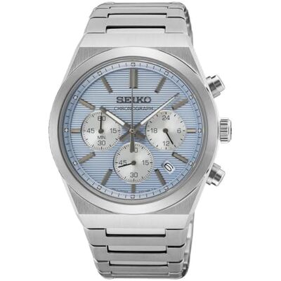 Seiko Analog klocka för män med rostfritt stål armband SSB459P1 Seiko Analog klocka för män med rostfritt stål armband SSB459P1