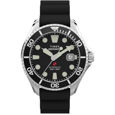Timex Analog automatiskt armbandsur för män, djupvatten Meridian Timex Analog automatiskt armbandsur för män, djupvatten Meridian