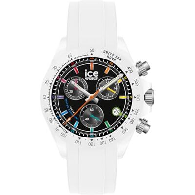 ICE-WATCH , Bewatch White Chromatic, Vit Herrklocka Med Silikonarmband, 025631 (41 Mm) ICE-WATCH , Bewatch White Chromatic, Vit Herrklocka Med Silikonarmband, 025631 (41 Mm)