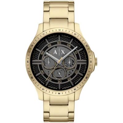 Giorgio Armani Watch For Men, Quartz Multifunctional movement and 46mm Case Size with Stainless steel strap Giorgio Armani Watch For Men, Quartz Multifunctional movement and 46mm Case Size with Stainless steel strap