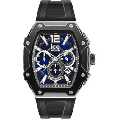 ICE-WATCH ICE boliday Black blue silver Steel Montre noire pour homme avec bracelet en silicone 024364 (Large) ICE-WATCH ICE boliday Black blue silver Steel Montre noire pour homme avec bracelet en silicone 024364 (Large)