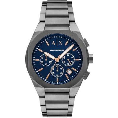 Giorgio Armani Watch For Men, Quartz Chronograph Movement and 42mm Case Size with Stainless steel strap Giorgio Armani Watch For Men, Quartz Chronograph Movement and 42mm Case Size with Stainless steel strap