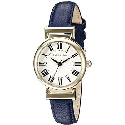 Anne Klein damklocka med läderarmband, Blå Anne Klein damklocka med läderarmband, Blå