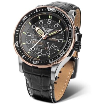 Vostok Europe Batiscafos klocka PX84-511E769, 316L rostfritt stål, K1 glas 3,8 mm, vattentät 300 m Vostok Europe Batiscafos klocka PX84-511E769, 316L rostfritt stål, K1 glas 3,8 mm, vattentät 300 m