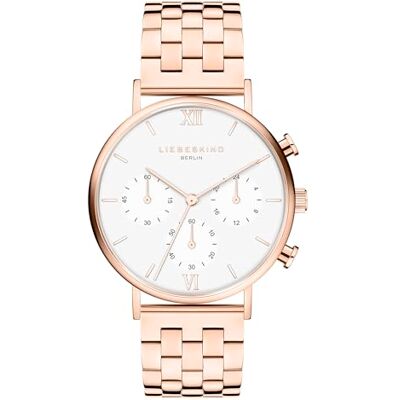 LIEBESKIND Berlin dam armbandsur LT-0469-MC rostfritt stål in IP roséguld am Edelstahlband LIEBESKIND Berlin dam armbandsur LT-0469-MC rostfritt stål in IP roséguld am Edelstahlband