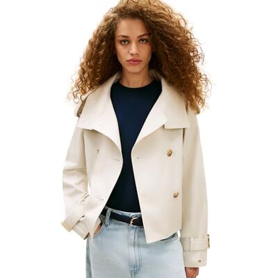Tommy Hilfiger kvinnors bomull magtröja WW0WW50768, BEIGE, S Tommy Hilfiger kvinnors bomull magtröja WW0WW50768, BEIGE, S