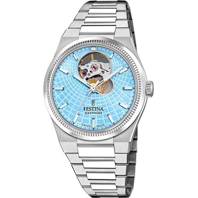 Festina Swiss tillverkad dam automatisk stålklocka med armband F20054/4 Festina Swiss tillverkad dam automatisk stålklocka med armband F20054/4