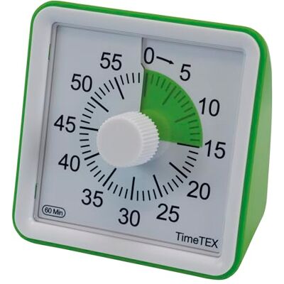 TimeTEX tidstidsklocka ljudlös kompakt (grön) TimeTEX tidstidsklocka ljudlös kompakt (grön)
