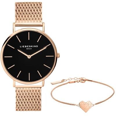 LIEBESKIND Berlin Set aus armbandsur och armband LS-0090-MQB IP roséguld LIEBESKIND Berlin Set aus armbandsur och armband LS-0090-MQB IP roséguld