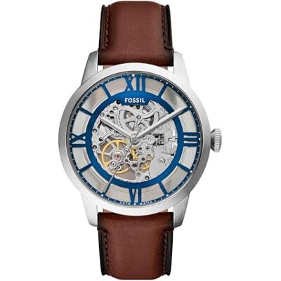 Fossil Townsman Klocka för män, Automatiskt trehandsverk med armband i rostfritt stål eller läder Fossil Townsman Klocka för män, Automatiskt trehandsverk med armband i rostfritt stål eller läder