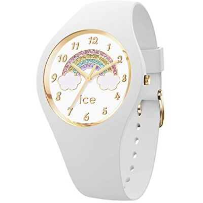ICE-WATCH ICE fantasia Rainbow white Vit flickklocka med silikonband 017889 (Small) ICE-WATCH ICE fantasia Rainbow white Vit flickklocka med silikonband 017889 (Small)