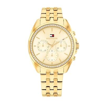 Tommy Hilfiger analog multifunktions kvarts klocka för kvinnor med guldfärgat rostfritt stålarmband 1782803 Tommy Hilfiger analog multifunktions kvarts klocka för kvinnor med guldfärgat rostfritt stålarmband 1782803