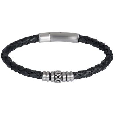 iXXXi Men Lederarmband Yuki mattes Silber 20cm iXXXi Men Lederarmband Yuki mattes Silber 20cm